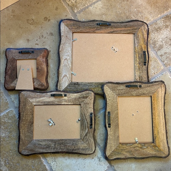 Rustic Brown Wooden Picture Frame Set - Picture 6 of 7